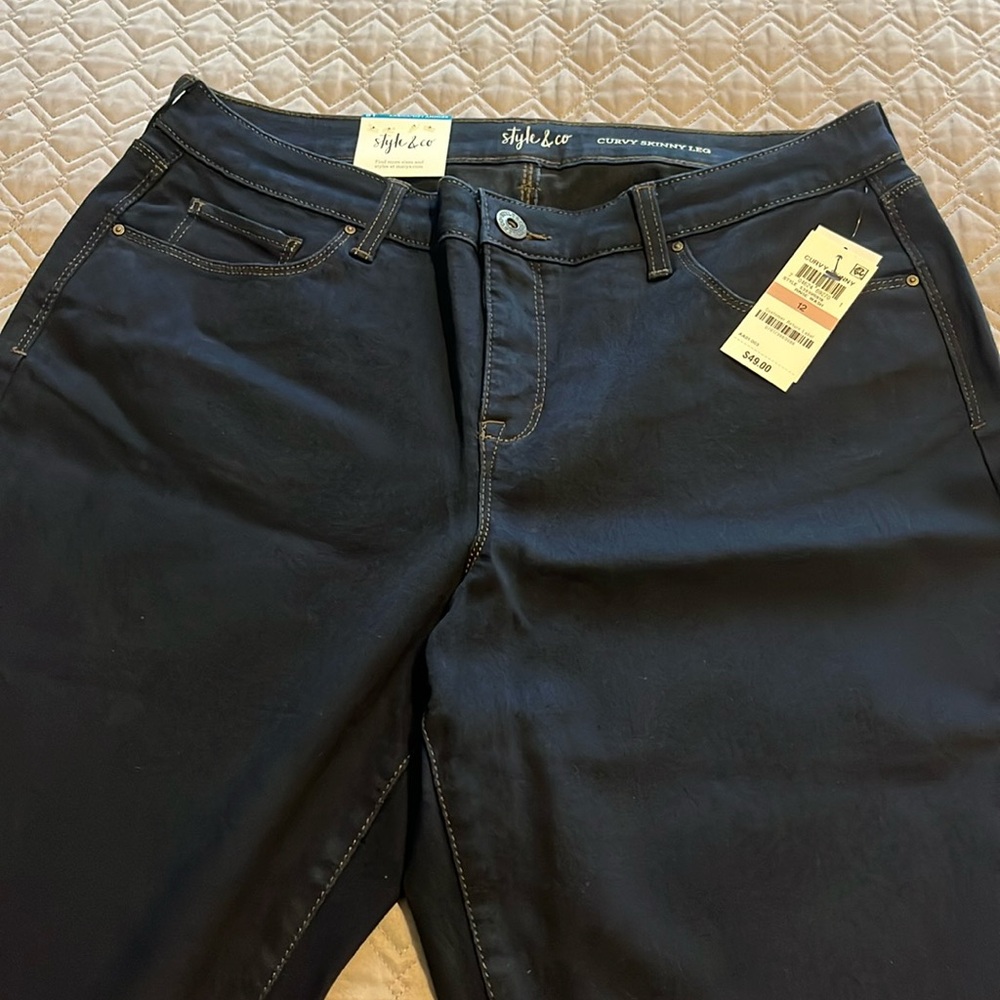 Style & Co Rinse Wash Curvy Skinny Leg Jeans NWT